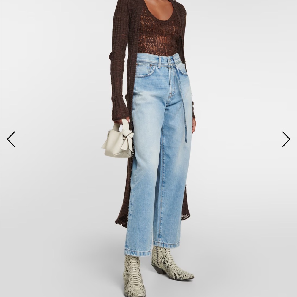 Current Season! Acne Studios Denim Toj 1991 Straight Leg Loose-Fit Jeans, S-M